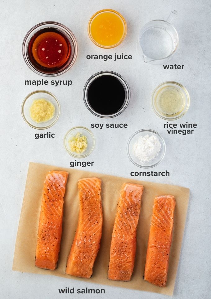 Teriyaki salmon recipe ingredients