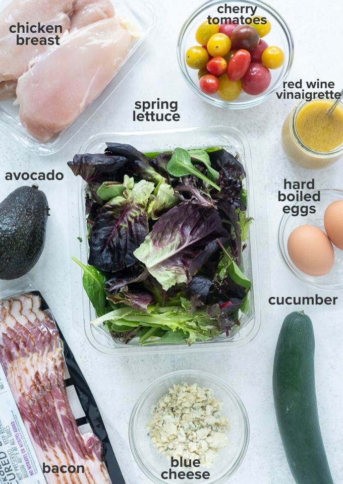 Chicken cobb salad ingredients