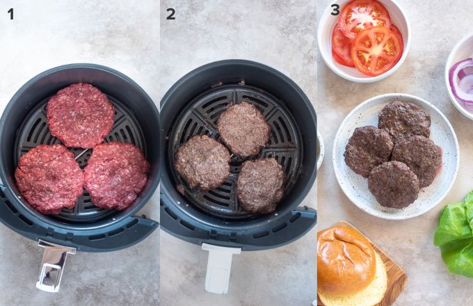 How to make hamburgers in air fryer