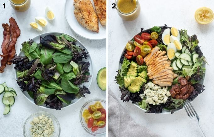 How to make cobb salad collage