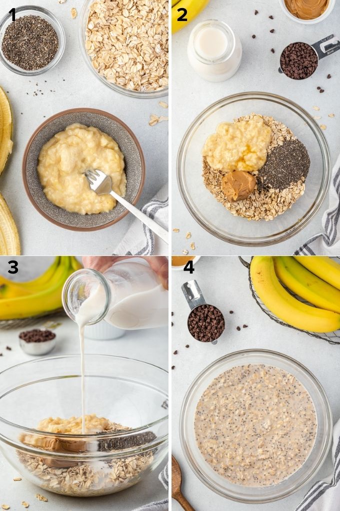 How to make peanut butter overnight oats