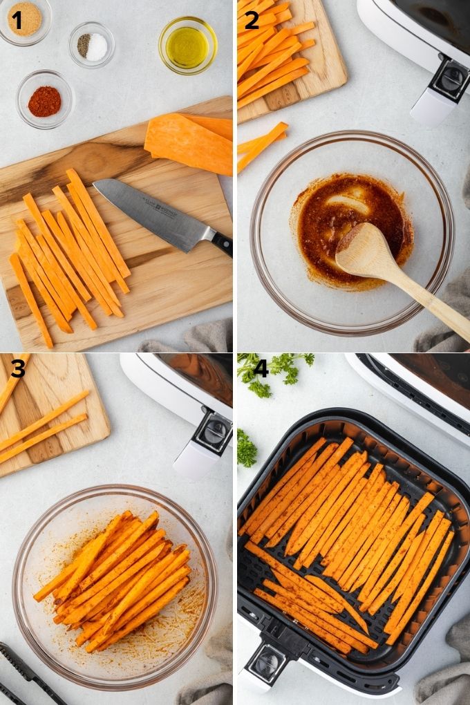 How to make sweet potato fries in air fryer