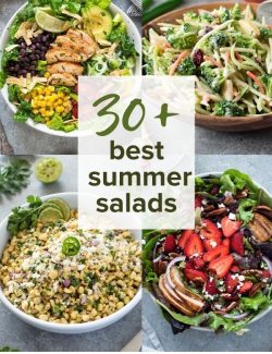 Best summer salads collage pin