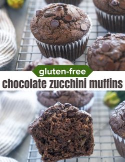 Gluten-free chocolate zucchini muffins