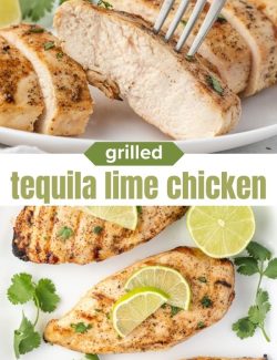 Grilled tequila lime chicken short collage pin