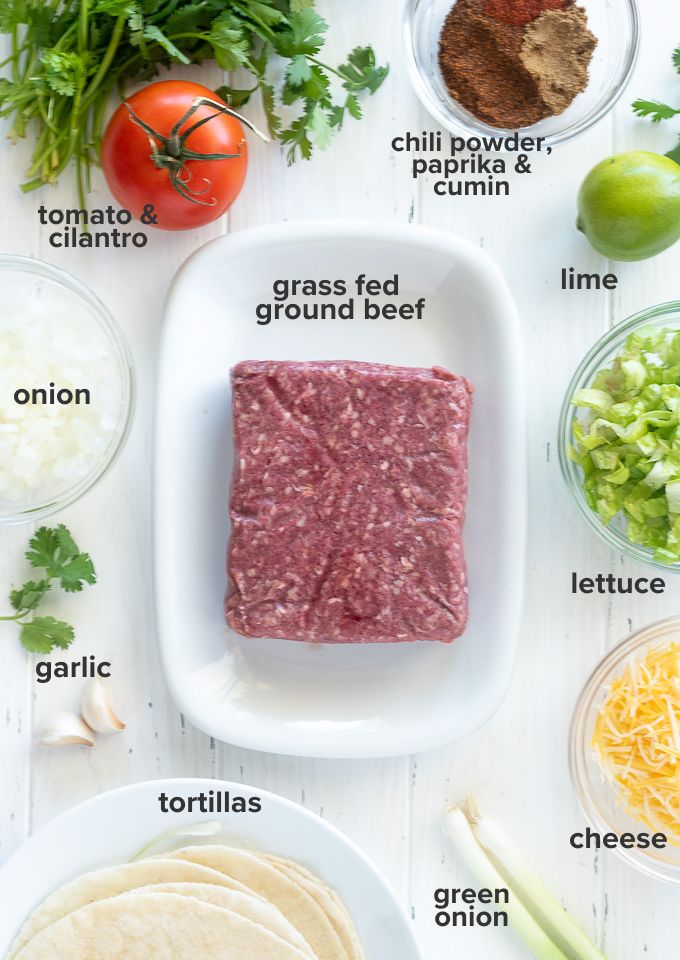 Ground beef taco recipe ingredients