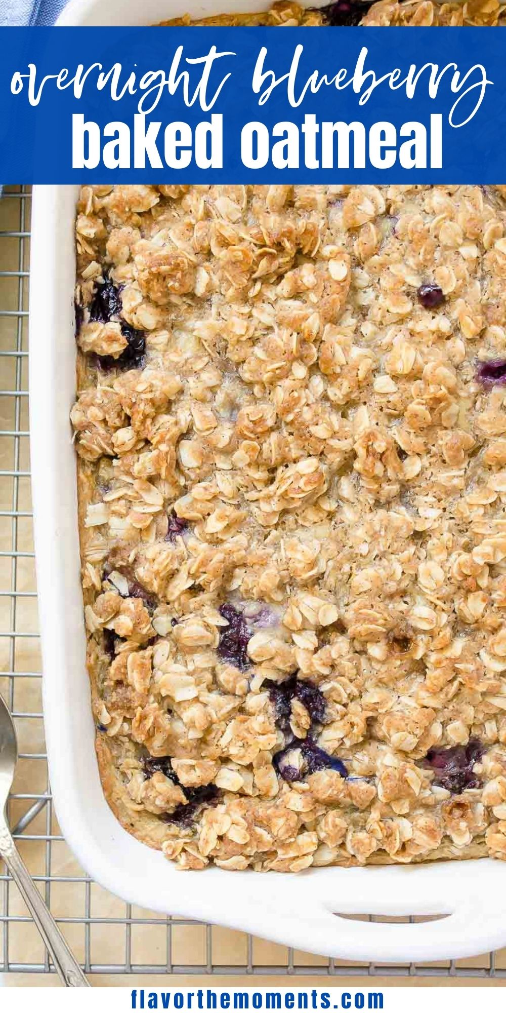 Overnight Blueberry Baked Oatmeal Flavor The Moments