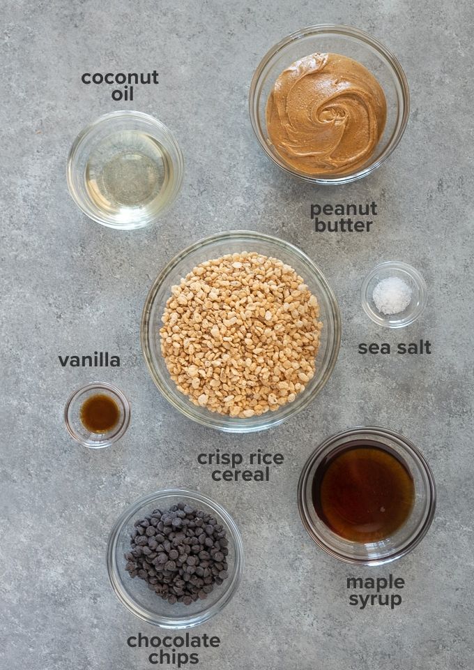Peanut butter rice krispie treats recipe ingredients