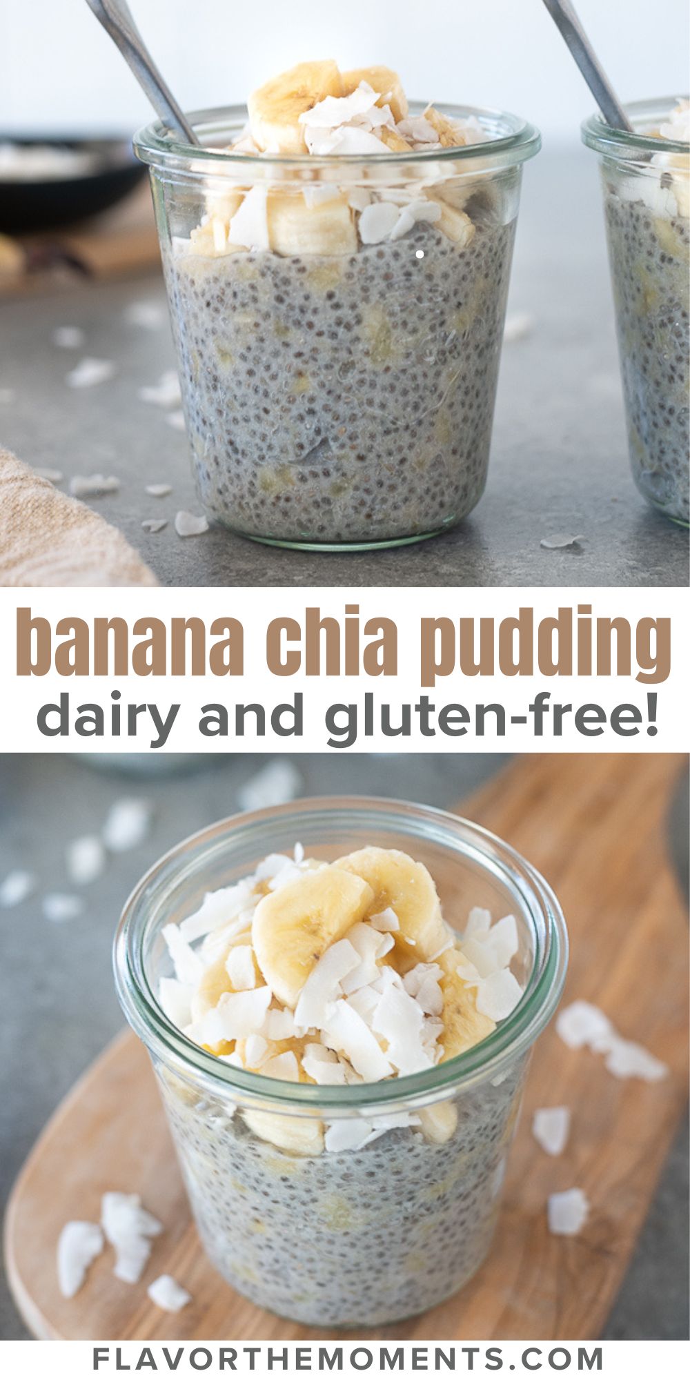 Banana Chia Pudding Vegan and GlutenFree!
