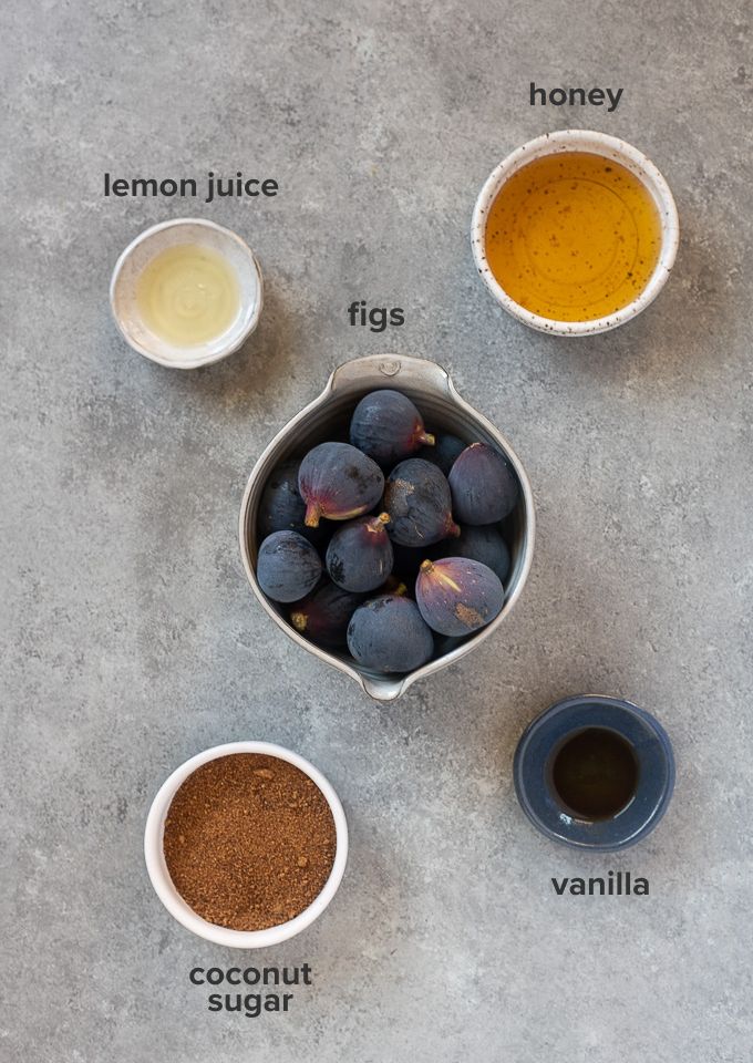 Fig jam ingredients