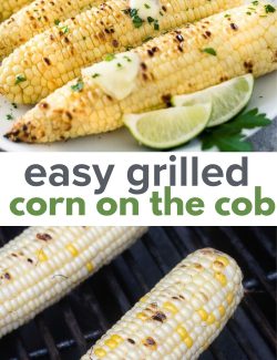 Easy Grilled Corn on the Cob long collage pin