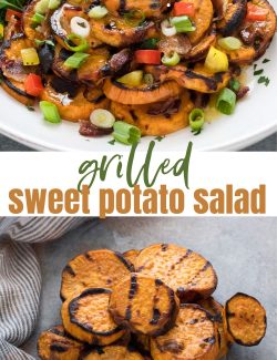 Grilled sweet potato salad long collage pin