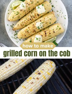 How to make grilled corn on the cob short collage pin