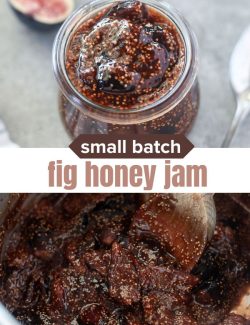 Small Batch Fig Honey Jam short collage pin
