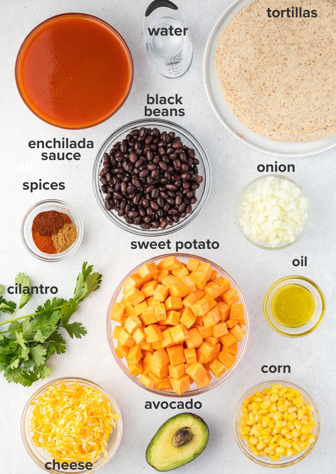 Sweet potato enchilada recipe ingredients