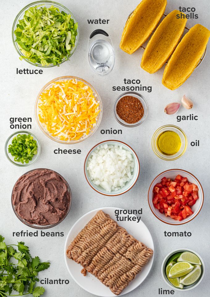 Ground turkey tacos ingredients 