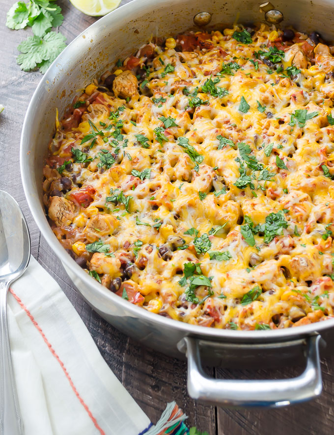 Mexican chicken and rice casserole