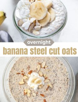 Overnight steel cut oats short collage pin