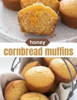 Honey cornbread muffins short collage pin