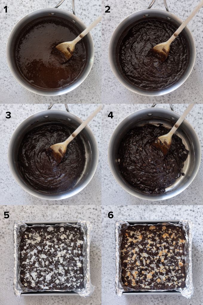 How to make coconut brownies