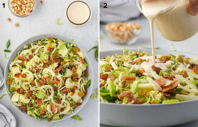 How to make shredded brussels sprout salad