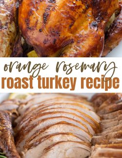 Orange rosemary roast turkey recipe long pin