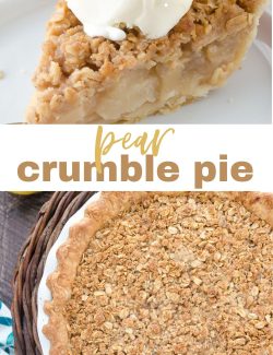 Pear pie recipe long collage pin