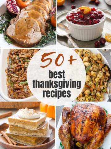 Best thanksgiving recipes collage pin