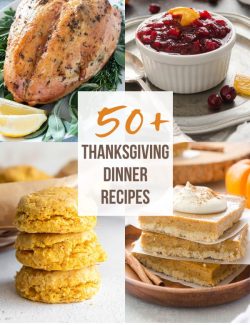Thanksgiving Dinner Recipes collage pin
