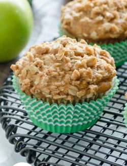 Apple Oatmeal muffin recipe long pin