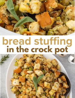 Bread stuffing in crock pot long collage pin