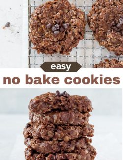 Easy no bake cookies short collage pin