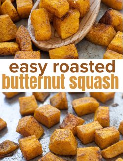 Easy roasted butternut squash long collage pin