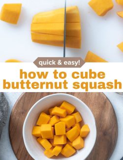 How to cube butternut squash short collage pin
