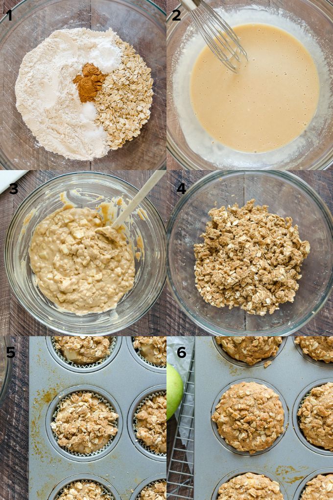 How to make apple oatmeal muffins