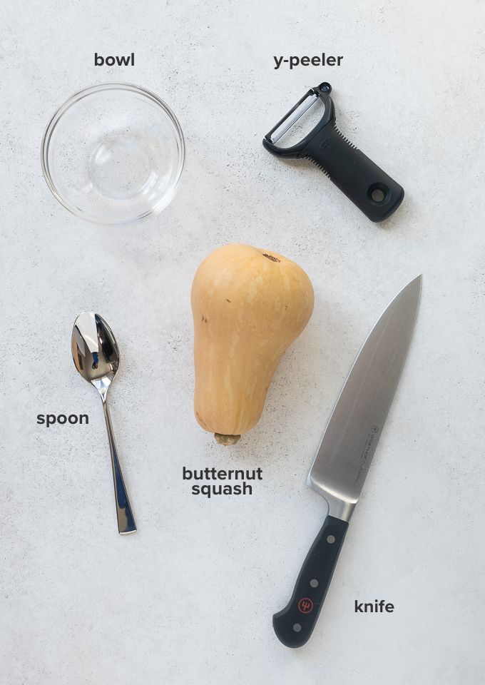 Tools to cut butternut squash
