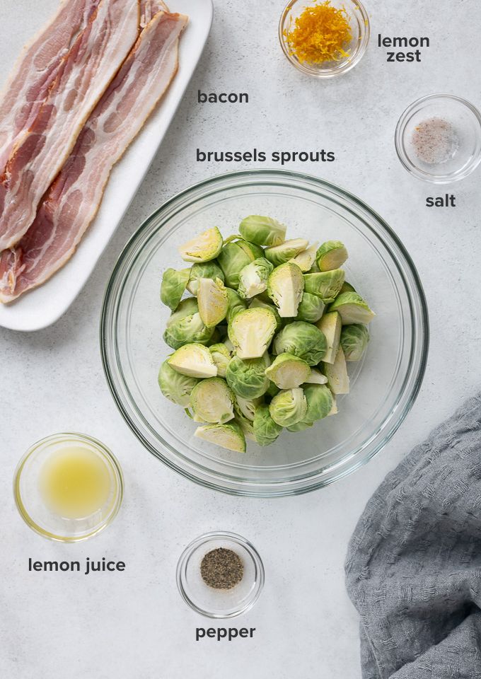 Brussels sprouts and bacon recipe ingredients