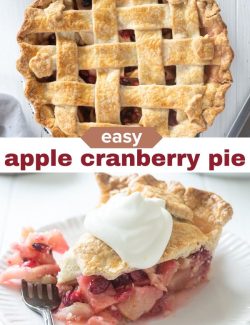 Easy apple cranberry pie short collage pin