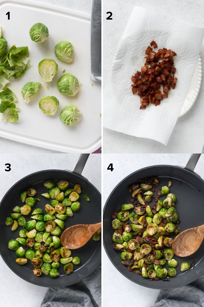 How to make brussels sprouts with bacon