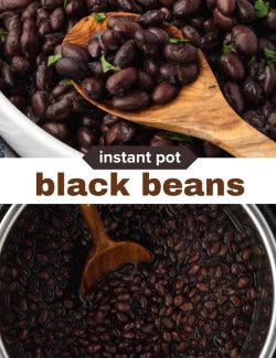 Instant pot black beans short collage pin