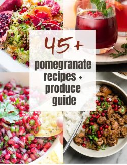 Pomegranate recipes short collage pin