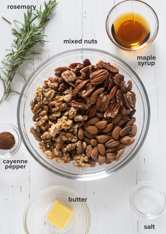 Roasted nuts recipe ingredients