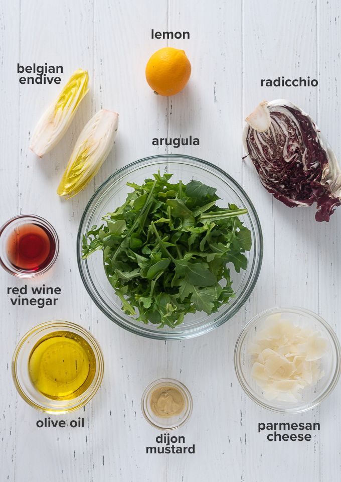 Tricolore salad ingredients