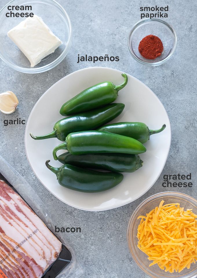 Bacon wrapped jalapeno poppers recipe ingredients