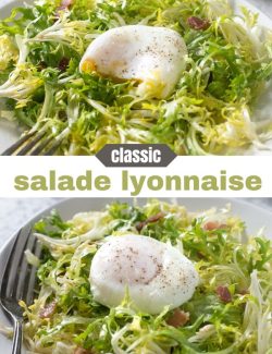 Salade lyonnaise short collage pin