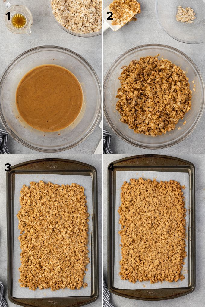 How to make peanut butter granola