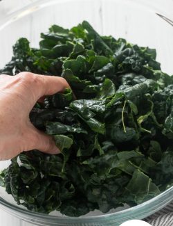 How to massage kale long pin