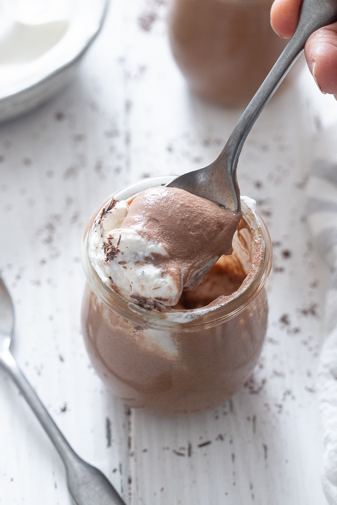 Spoonful of easy chocolate mousse