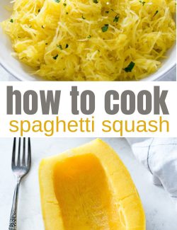 How to cook spaghetti squash long collage pin