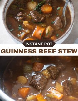 Instant Pot Guinness Beef Stew short collage pin